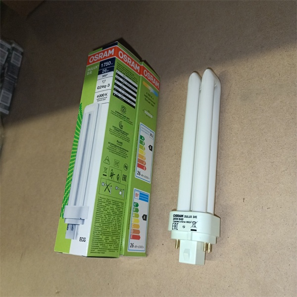 Компактная энергосберегающая лампа КЛЛ мощностью 26 Вт с цоколем G24q-3 для электронных ПРА (ЭПРА)