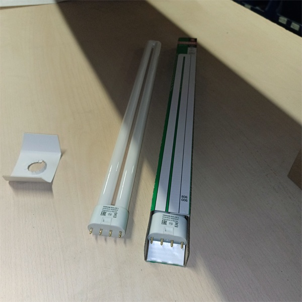 Компактная энергосберегающая лампа КЛЛ мощностью 55 Вт с цоколем 2G11 для ЭПРА или ЭмПРА