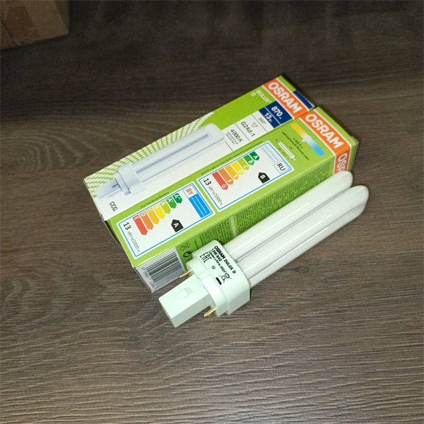 Компактная энергосберегающая лампа КЛЛ мощностью 13 Вт с цоколем G24d-1 для электромагнитных ПРА (ЭмПРА)