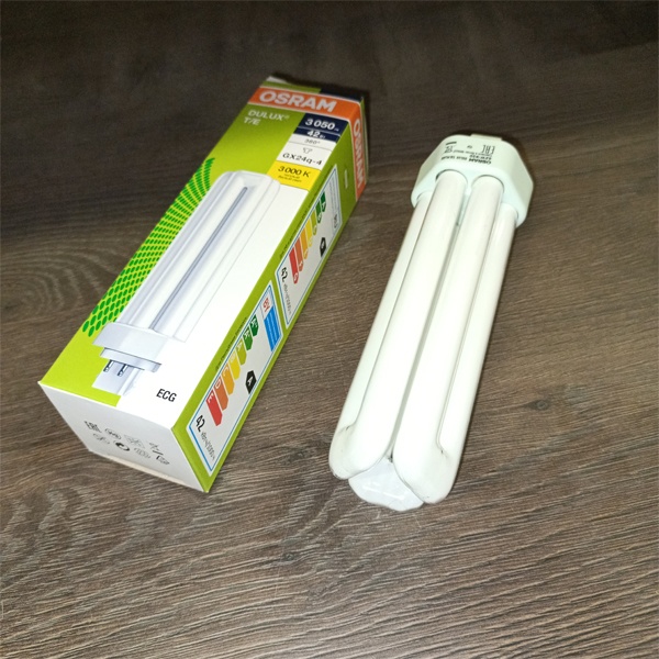 Компактная энергосберегающая лампа КЛЛ мощностью 42 Вт с цоколем GX24q-4 для электронных ПРА (ЭПРА)