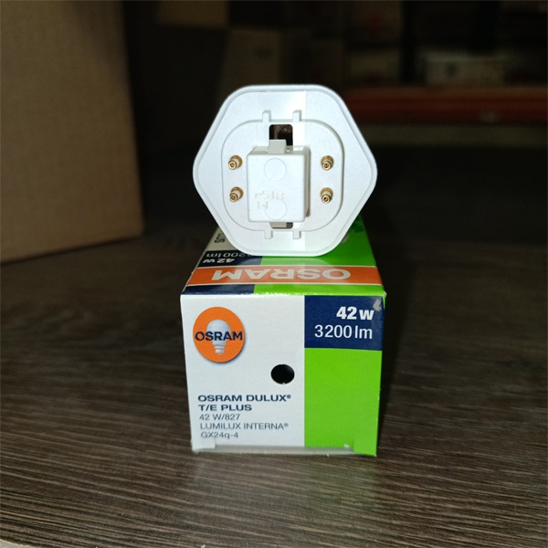 Компактная энергосберегающая лампа КЛЛ мощностью 42 Вт с цоколем GX24q-4 для электронных ПРА (ЭПРА)