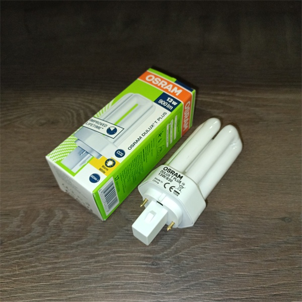 Компактная энергосберегающая лампа КЛЛ мощностью 13 Вт с цоколем GX24d-1 для электромагнитных ПРА (ЭмПРА)