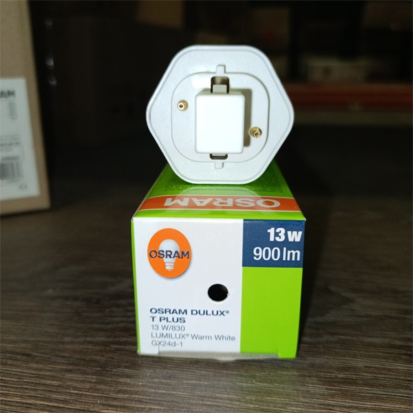 Компактная энергосберегающая лампа КЛЛ мощностью 13 Вт с цоколем GX24d-1 для электромагнитных ПРА (ЭмПРА)