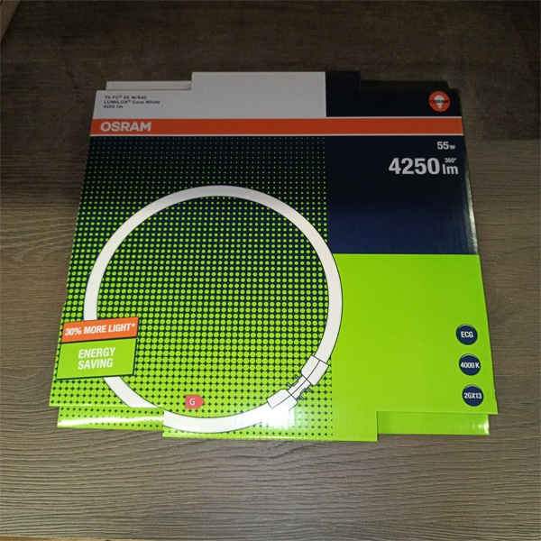 Лампа люминесцентная кольцевая Osram FC T5 мощностью 55 Ватт с цоколем 2GX13 белого света.