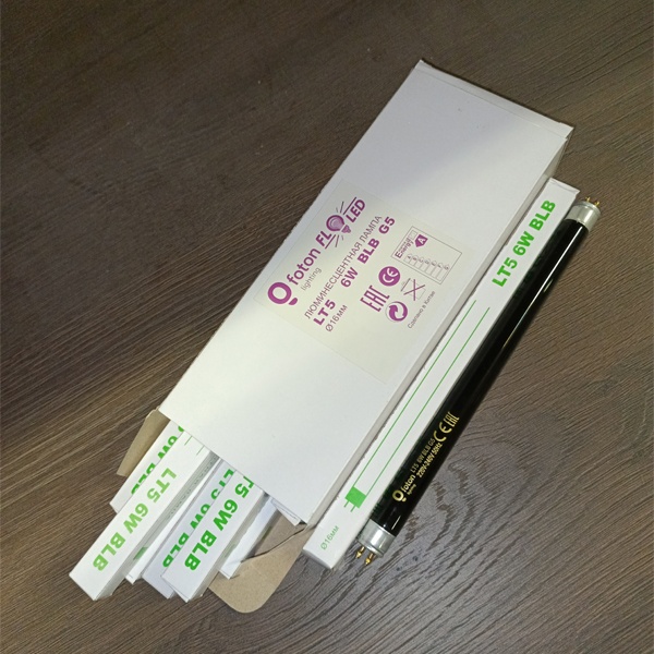 Ультрафиолетовая лампа T5 Foton Lighting BLB мощностью 6 Ватт с цоколем G5.