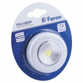 Светодиодный светильник-кнопка Feron FN1204 (1шт в блистере), 2W, белый