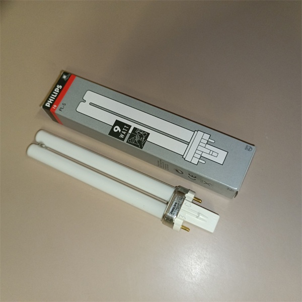 Ультрафиолетовая лампа инсектицидная Филипс для шеллака, маникюра ногтей и полимеризации 9 Вт с цоколем G23