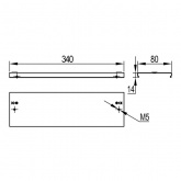 Крышка DKC TD/TDS на ответвитель Т-образный вертикальный 80/80 с крепежными элементами