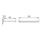 Крышка DKC CDSD/CDSS 90 на Угол вертикальный внешний 100/100 с крепежными элементами
