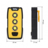 Фонарь ЭРА Рабочий RB-802 серия Практик 6W COB + 1W LED, батареи 3xAAA, защита IP65, крючок, магнит
