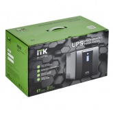 Источник бесперебойного питания ITK ELECTRA ET 1200ВА/720Вт с АКБ 2х7AH USB 4хSchuko LCD