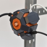 Удлинитель на магните ИЭК У04В 4х2P+PE с защитными крышками 5м КГ 3х1,5мм IP44