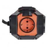 Удлинитель на магните ИЭК У04В 4х2P+PE с защитными крышками 5м КГ 3х1,5мм IP44