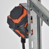 Удлинитель на магните ИЭК У04В 4х2P+PE с защитными крышками 5м КГ 3х1,5мм IP44