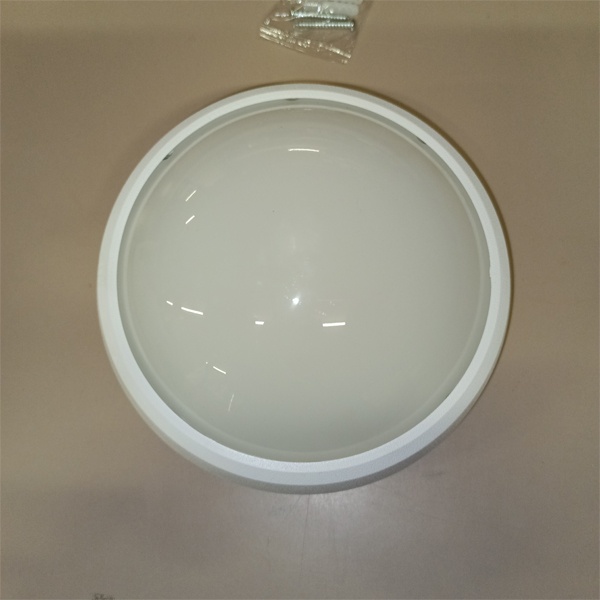 Гаусс Эко 2.0 круглой формы белого цвета в накладном исполнение с повышеной защитой от пыли и влаги IP54, мощностью 12 Ватт нейтрального белого света.