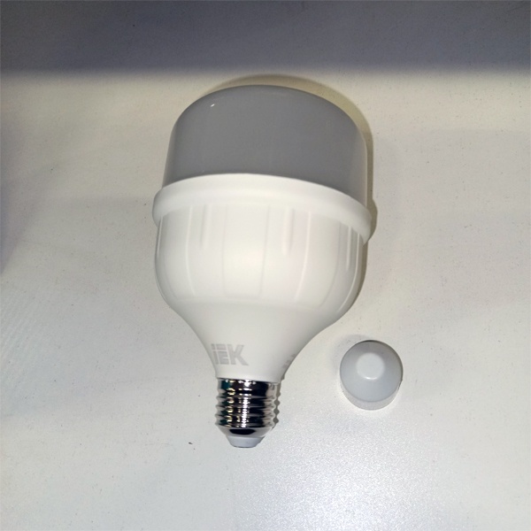 Светодиодная лампа большой мощности HP ИЭК, 30 Вт, цоколь E27, нейтральный белый свет, матовая колба