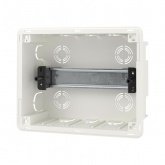 Щиток встраиваемый DKC FRAME 8 модулей с тонированной дверцей с шиной IP40 белый