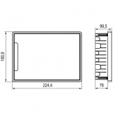 Щиток встраиваемый DKC FRAME 8 модулей с прозрачной дверцей с шиной IP40 белый