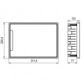 Щиток встраиваемый DKC FRAME 12 модулей с тонированной дверцей с шиной IP40 белый
