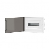 Щиток встраиваемый для полых стен DKC FRAME 12 модулей с тонированной дверцей с шиной IP40 белый