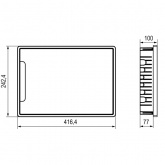 Щиток встраиваемый DKC FRAME 18 модулей с белой дверцей с шиной IP40 белый