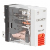Реле миниатюрное DKC 12А 1CO AgSnO2 220В AC тест, светодиод IP50