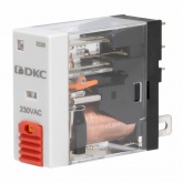 Реле миниатюрное DKC 12А 1CO AgSnO2 220В AC тест, светодиод IP50