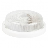 Светильник ЭРА НБО 05-100-001 с ободком Рондо пластик/стекло IP44 E27 max100W круг белый