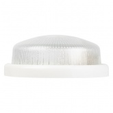 Светильник ЭРА НБО 05-100-001 с ободком Рондо пластик/стекло IP44 E27 max100W круг белый