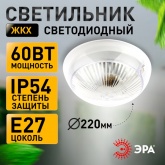 Светильник ЖКХ ЭРА НБП 06-60-001 Сириус поликарбонат ПРИЗМА под лампу 60W с цоколем Е27 205869