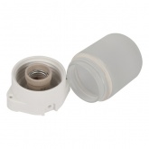 Светильник для бани и сауны ЭРА НББ 01-60-001 полиамид/стекло, под лампу 60W с цоколем Е27 белый