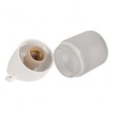 Светильник для бани и сауны ЭРА НББ 01-60-002 полиамид/стекло, под лампу 60W с цоколем Е27 белый
