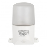 Светильник для бани и сауны ЭРА НББ 01-60-002 полиамид/стекло, под лампу 60W с цоколем Е27 белый