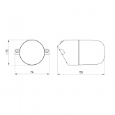Светильник для бани и сауны ЭРА НББ 01-60-002 полиамид/стекло, под лампу 60W с цоколем Е27 белый