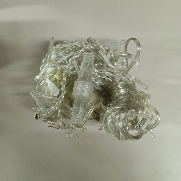 Светодиодная, праздничная гирлянда бахрома, белый свет, постоянное свечение, со степенью защиты IP44