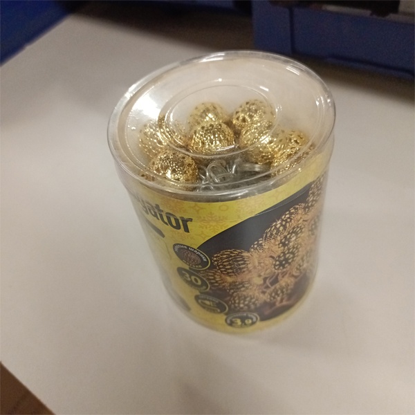 Светодиодная, праздничная гирлянда золотые шарики, теплый белый свет, 8 режимов свечения, для использования внутри помещений