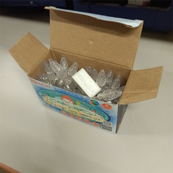 Новогодняя LED гирлянда Шишки RGB, длиной 5 метров, с контроллером 8 режимов