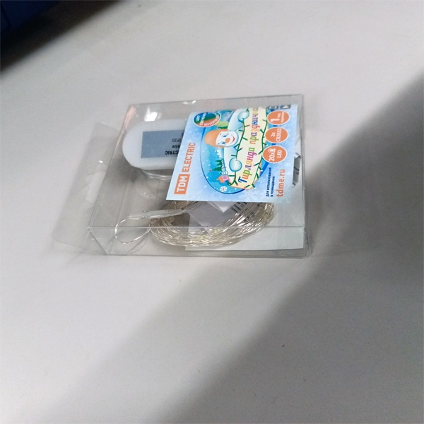 Светодиодная гирлянда Роса, 2 метра, 20 LED, мультиколор, ТДМ, под элементы питания CR2032