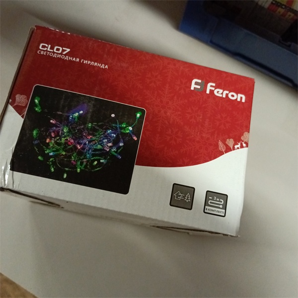 Светодиодная гирлянда Ферон CL07, мульти свет, статичное свечение