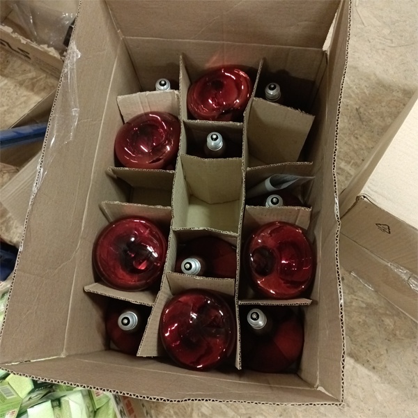 Зеркальная инфракрасная лампа (ИКЗК) мощностью 250 Ватт на 215-225 Вольт с цоколем E27.