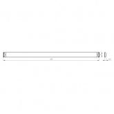 Светильник светодиодный линейный ЭРА SPO-5-50-4K-M 50W 4000K 4700Lm матовый 1500x75x25mm