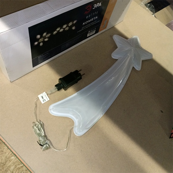 Новогодняя декоративная светодиодная настенная фигура ЭРА Комета