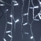 Светодиодная гирлянда ЭРА ERAPS-BK2 бахрома 2х1м холодный белый свет 120LED белый каучук 220В IP65