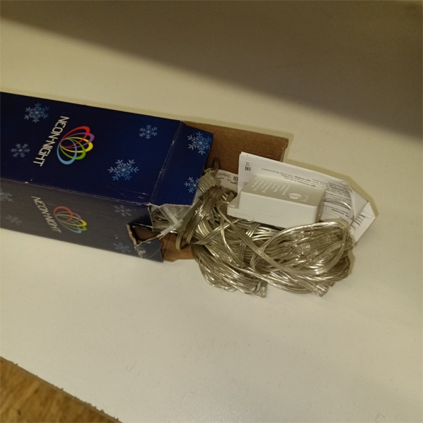 Гирлянда Сеть 1,5х1,5м, прозрачный ПВХ, 150 LED, Синяя Neon-Night