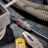 Экспресс-клемма СМК 2273-2x2R проходная разъемная 2 полюса 2х2-проводная 0,5-2,5мм2 (50 шт/уп)