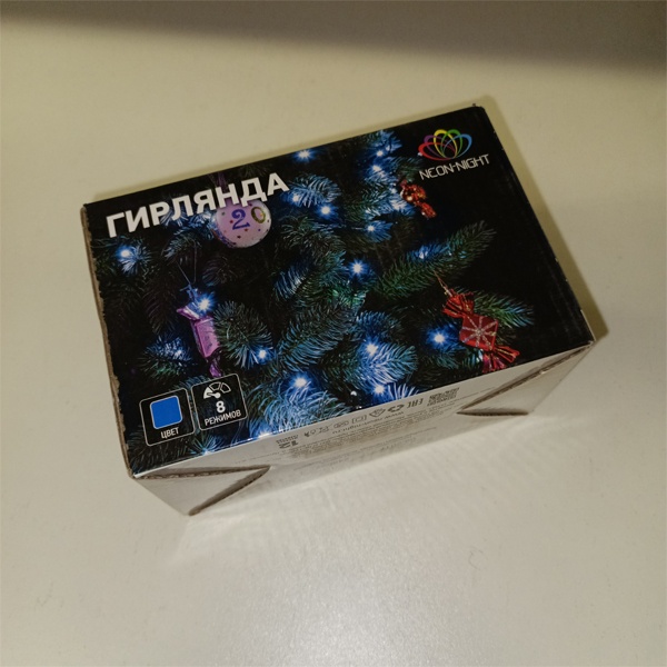 Led гирлянда твинкл лайт длиной 15 метров, 120 светодиодов синего цвета