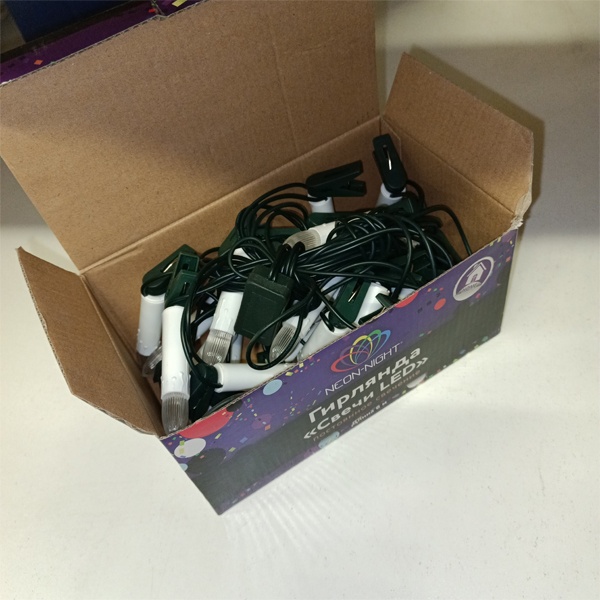 Светодиодная гирлянда Свечи, 6 м, 30 LED, тепло-белая Neon-Night