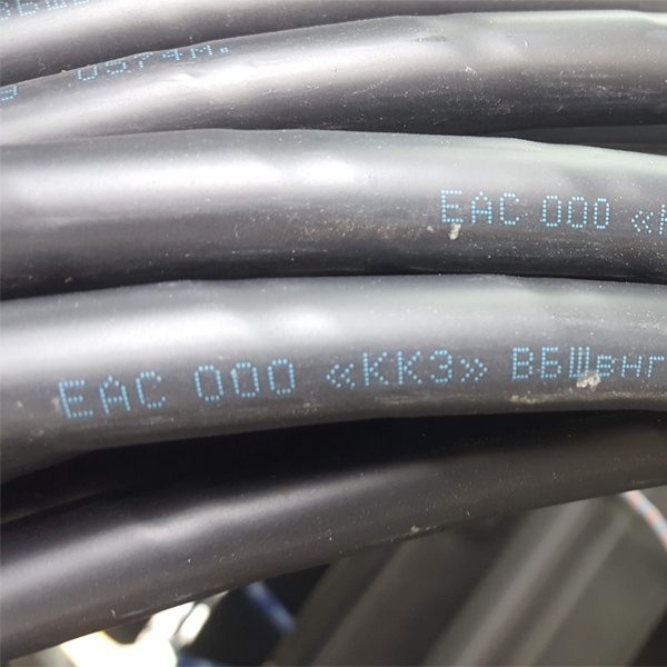 Электрический кабель ВБШв нг А LS 0,66 кВ в броне с 4-мя медными жилами 6 мм2 ож (одножильные) в негорючей ПВХ изоляции