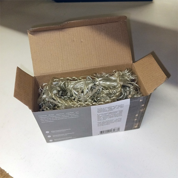 Гирлянда Светодиодный Дождь для использования внутри помещений, контроллер с 8 режимами, 10 нитей, цвет свечения теплый белый