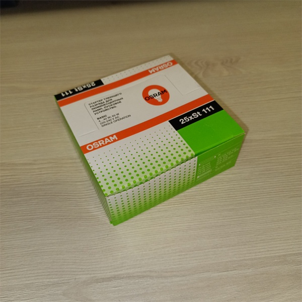Стартер ST-111 компании OSRAM для люминесцентных ламп мощностью 4-65 Ватта (упаковка 25 шт)